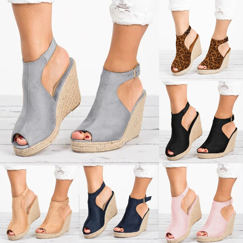 Espadrille Sandal Women - 편안한 버클 스트랩 플랫폼 슈즈 여성용