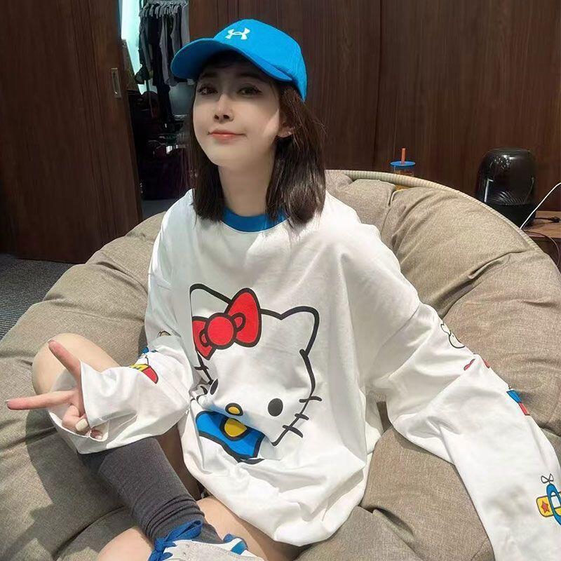 Summer Clothing Styles - 긴팔 헬로 키티 여름 새 스타일