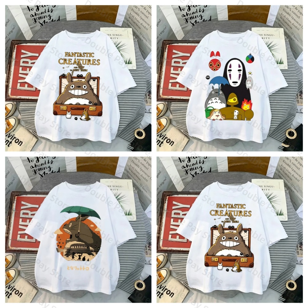 Summer Away Clothing - 애니메이션 토토로 스피릿 어웨이 티셔츠 유니섹스
