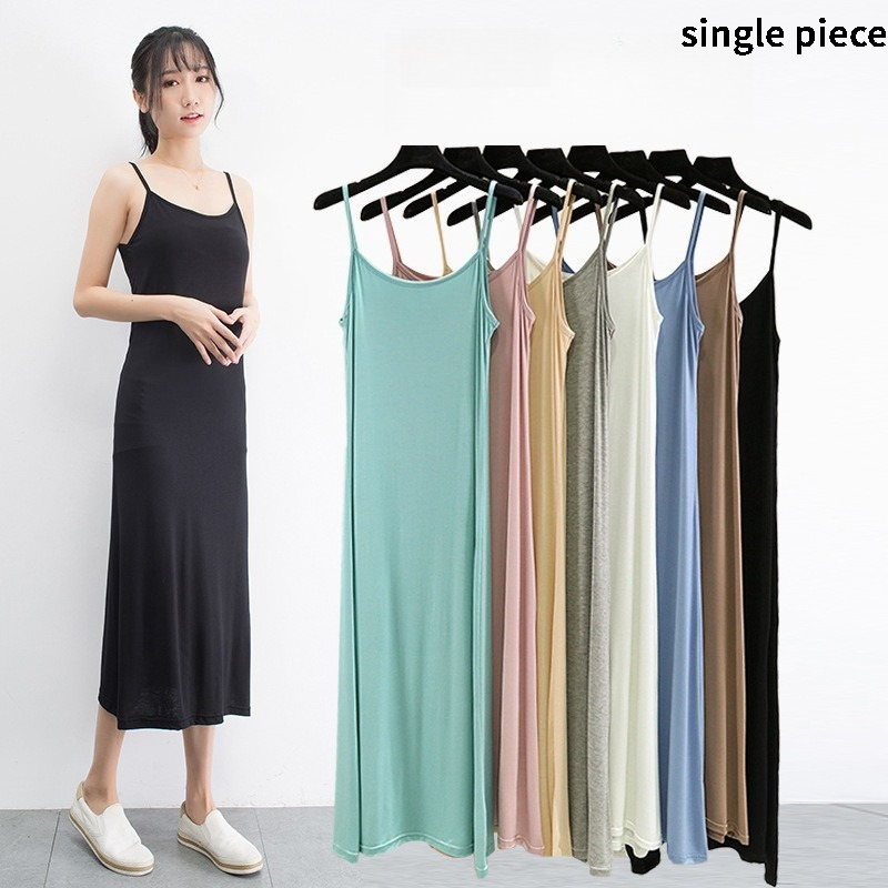 Summer Clothing Ladies - 여성용 모달 캐미솔 베스트 드레스 여름용