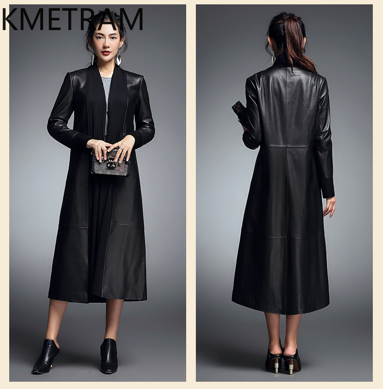 정품 가죽 자켓 여자 진짜 양피 블랙 롱 자켓 고품질  - Quality Summer Clothing For Women 리뷰 및 가격