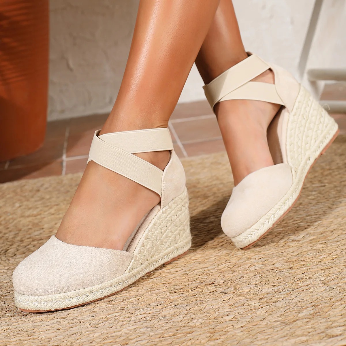 커버 토 여성용 에스파드리유 웨지 샌들 발목 스트랩 여 - Espadrille Sandal Women 리뷰 및 가격