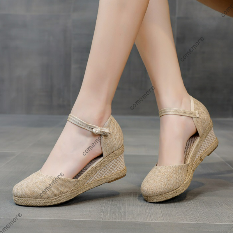 Comemore 샌들 하이힐 여름 신발 2025 새로운 - Espadrille Sandal Women 리뷰 및 가격