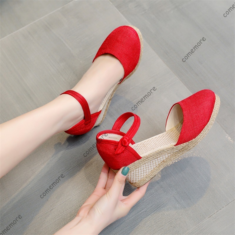 Comemore 샌들 하이힐 여름 신발 2025 새로운 - Espadrille Sandal Women 리뷰 및 가격