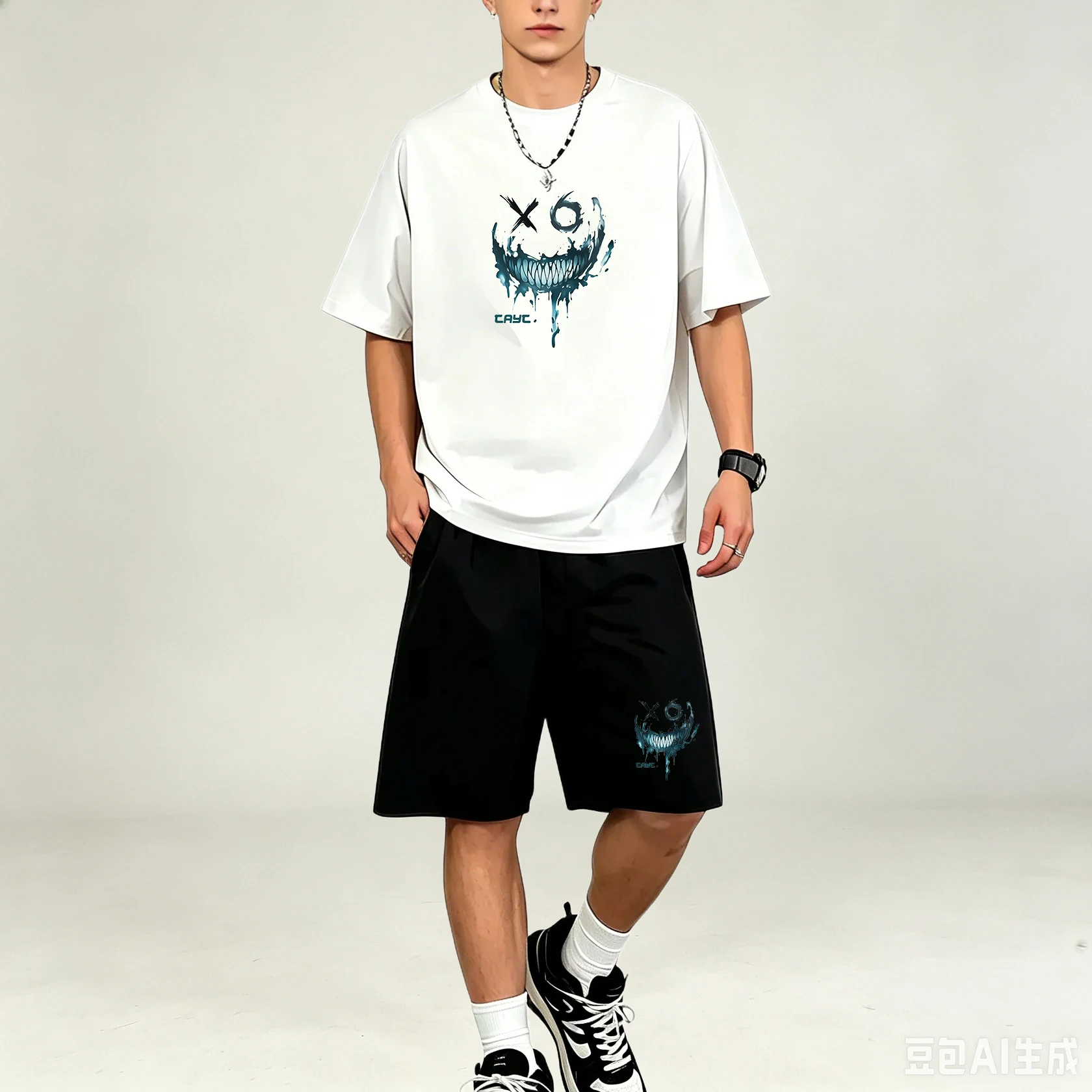 남성 티셔츠 세트 속건 통기성 스포츠 2피스 의상 크루 - Summer Clothing Guys 리뷰 및 가격