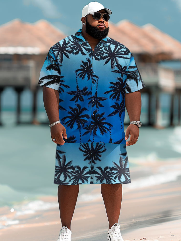 하와이안 비치 코코넛 나무 3D 프린트 남성 셔츠 세트 - Beach Shirt Hawaiian 리뷰 및 가격