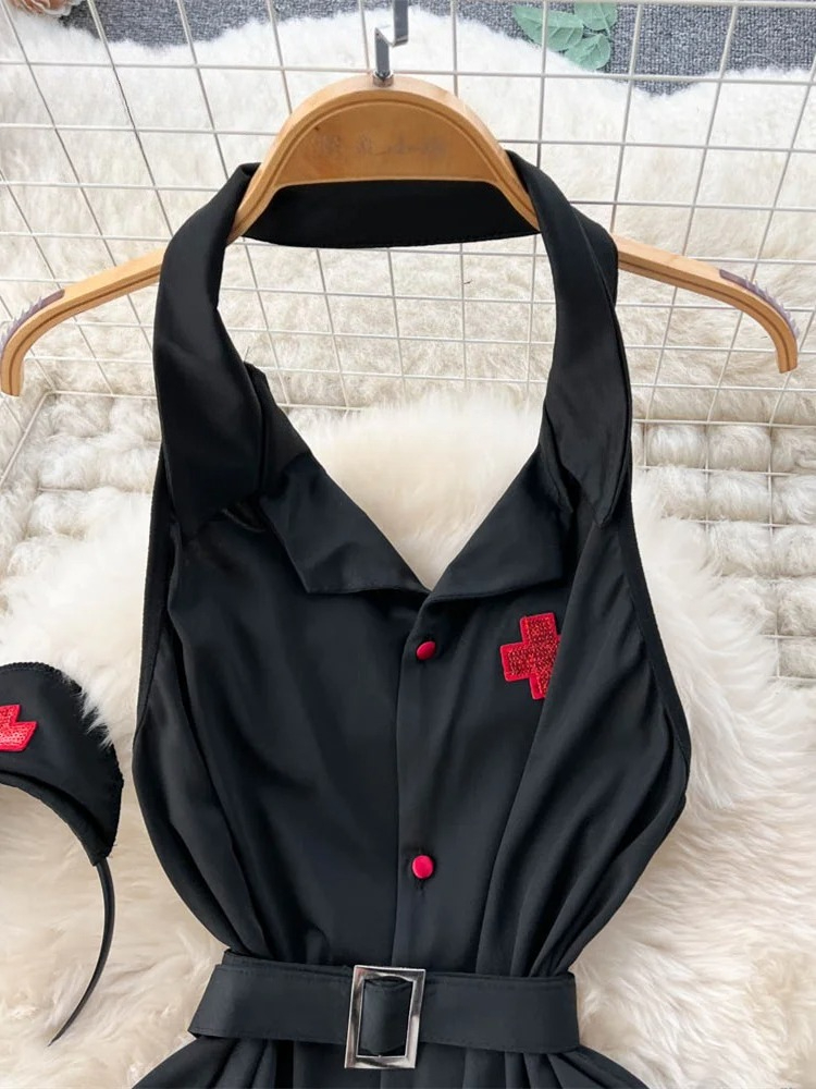 에로틱 패션 섹시 홀터 란제리 드레스 여름 V넥 빈티지 - Summer Clothing Essentials 리뷰 및 가격