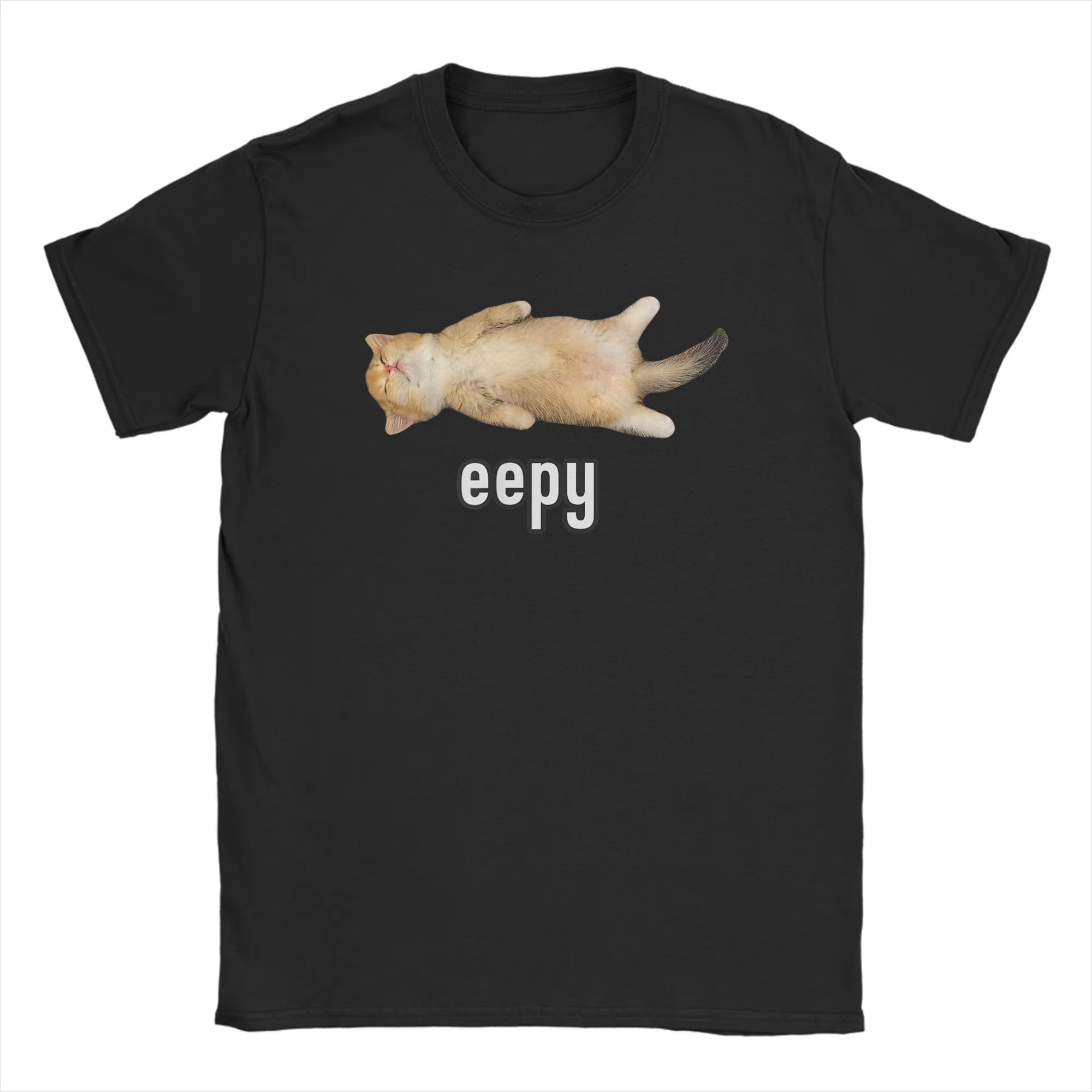 2026 남성 티셔츠 Eepy Cat Sleepy Ca - Summer Clothing Gif 리뷰 및 가격