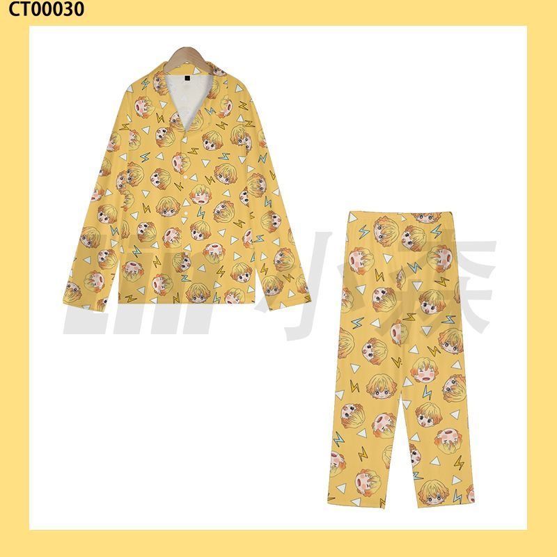 여름 귀여운 악마 슬레이어 젠이츠 잠옷 2피스 반팔 라 - Summer Away Clothing 리뷰 및 가격