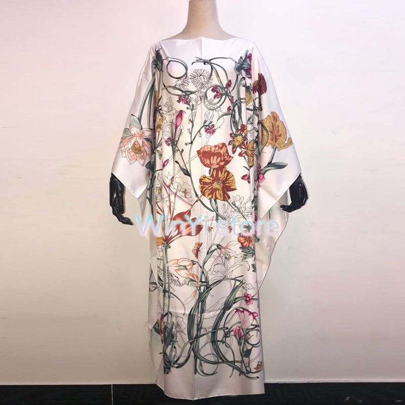 아프리카 패션 블로거 추천 인기 인쇄 실크 카프탄 맥시 - Summer Clothing Recommendations 리뷰 및 가격