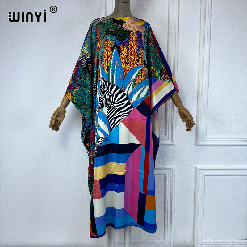 WINYI 하이 퀄리티 프린트 카프탄 패션 아프리카 의 - Quality Summer Clothing For Women 리뷰 및 가격