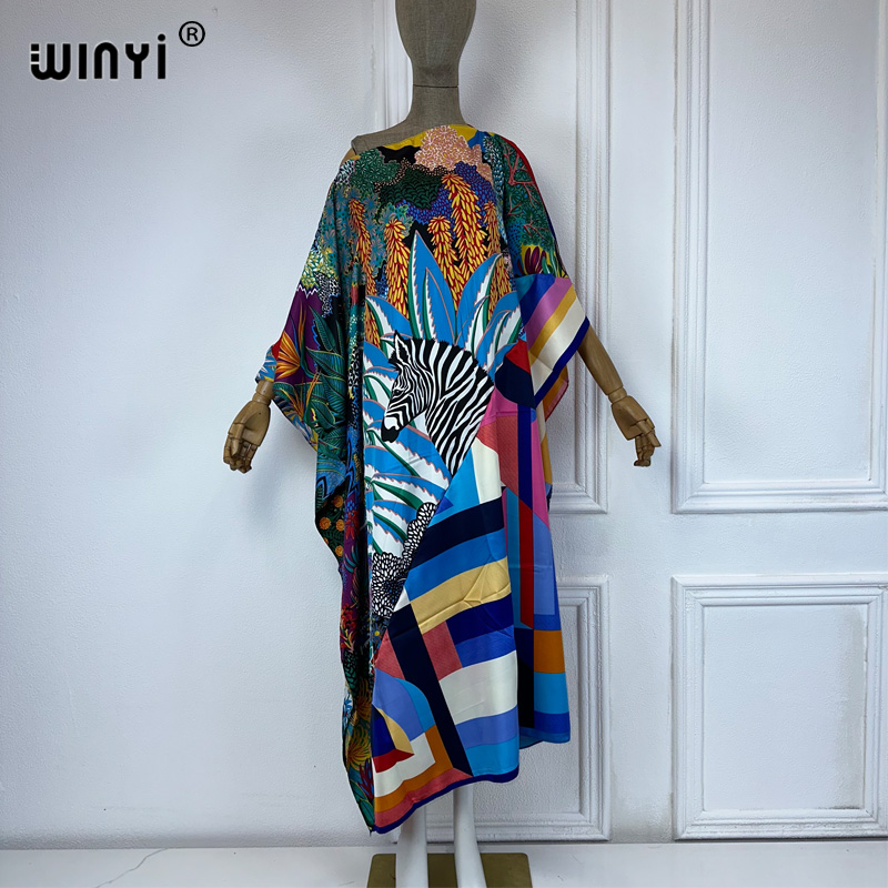 WINYI 하이 퀄리티 프린트 카프탄 패션 아프리카 의 - Quality Summer Clothing For Women 리뷰 및 가격