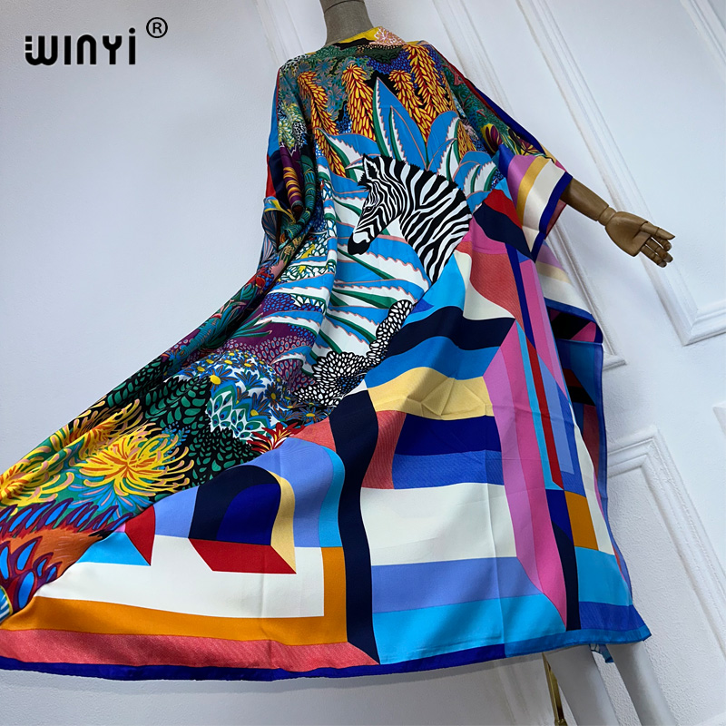 WINYI 하이 퀄리티 프린트 카프탄 패션 아프리카 의 - Quality Summer Clothing For Women 리뷰 및 가격