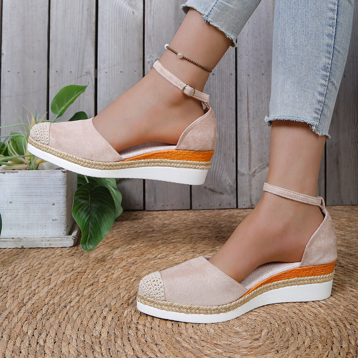 여성용 클로즈드 토 웨지 샌들 패션 에스파드리유 플랫폼 - Espadrille Sandal Women 리뷰 및 가격