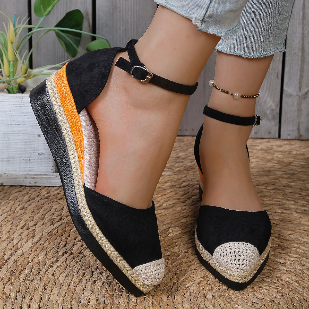 여성용 클로즈드 토 웨지 샌들 패션 에스파드리유 플랫폼 - Espadrille Sandal Women 리뷰 및 가격