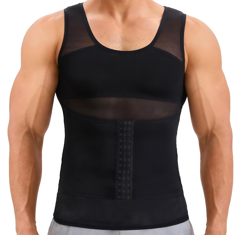 남성용 버튼 조절형 압박 셔츠, 복부 보정 슬리밍 바디 - Tank Top Breathable 리뷰 및 가격
